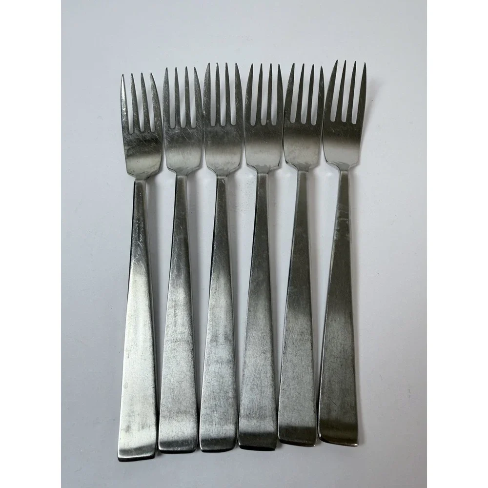 Sola Holland 6 Dinner‎ Fork Set CORA MCM Stainless Steel Flatware
